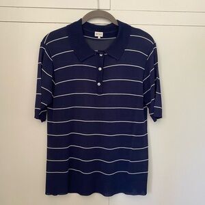 Woven Stripped Polo from Tuckernuck, size S